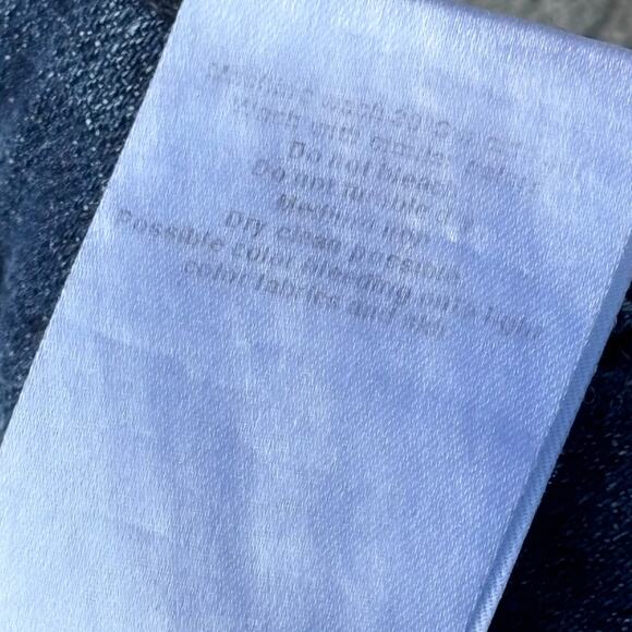 Zadig & Voltaire Evron Brut Rivet Blue Dark Wash Jeans Womens 26 Ankle Zip - Picture 12 of 15